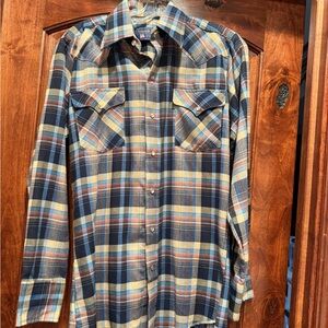 NWT. Original Panhandle Slim Plaid snap -Up Shirt